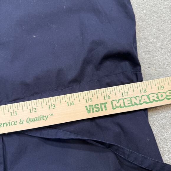 Eileen Fisher Organic Cotton Poplin Wide-Leg Jumpsuit Navy Blue Sz Sml Elevated - Picture 13 of 15